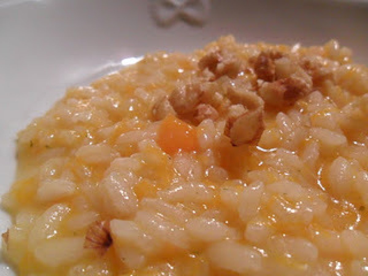 IL RISOTTO ALLA ZUCCA E ZENZERO
