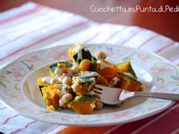 Insalata Calda di Zucca e Ceci