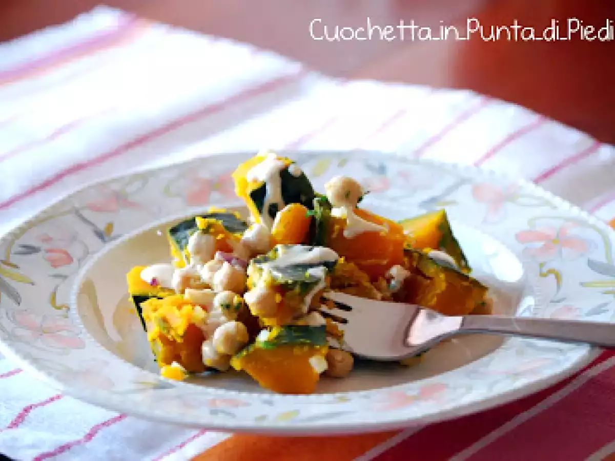 Insalata Calda di Zucca e Ceci: ricetta sana e gustosa per autunno ed inverno