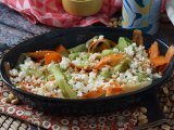 Insalata con feta, cetrioli e carote, foto 2