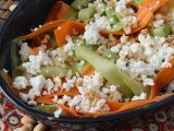 Insalata con feta, cetrioli e carote, foto 3