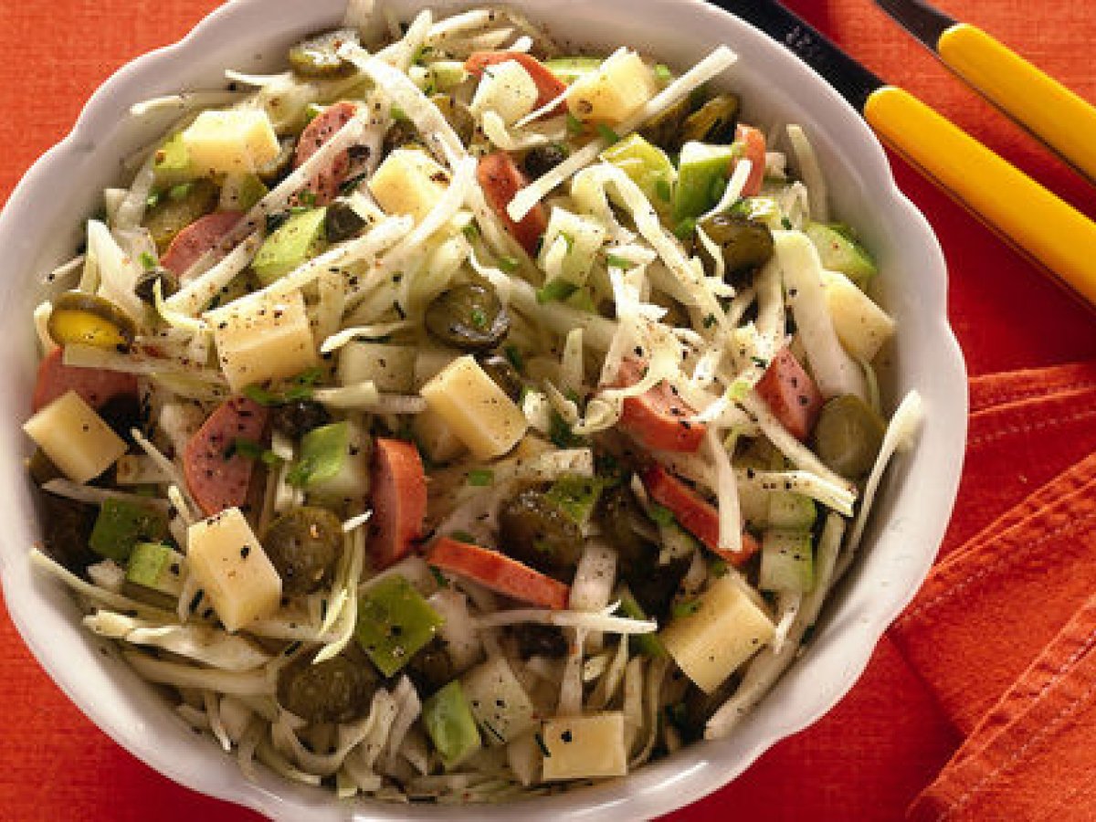 Insalata con i wurstel