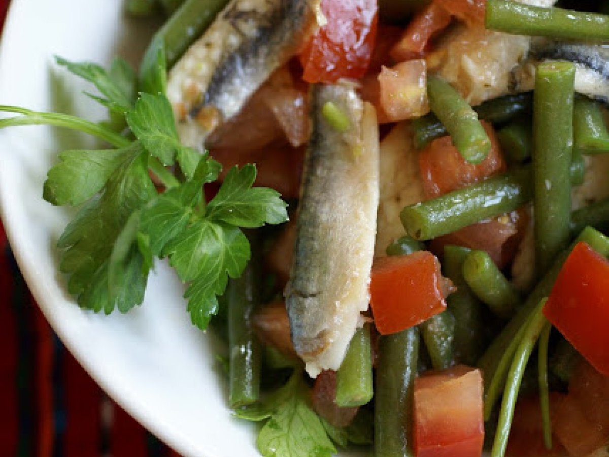 Insalata di acciughe (alici) marinate e qualche ricordo