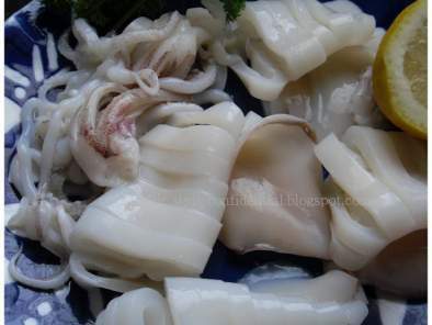 Insalata di calamari a fisarmonica con mozzarella di bufala e bacon - foto 4