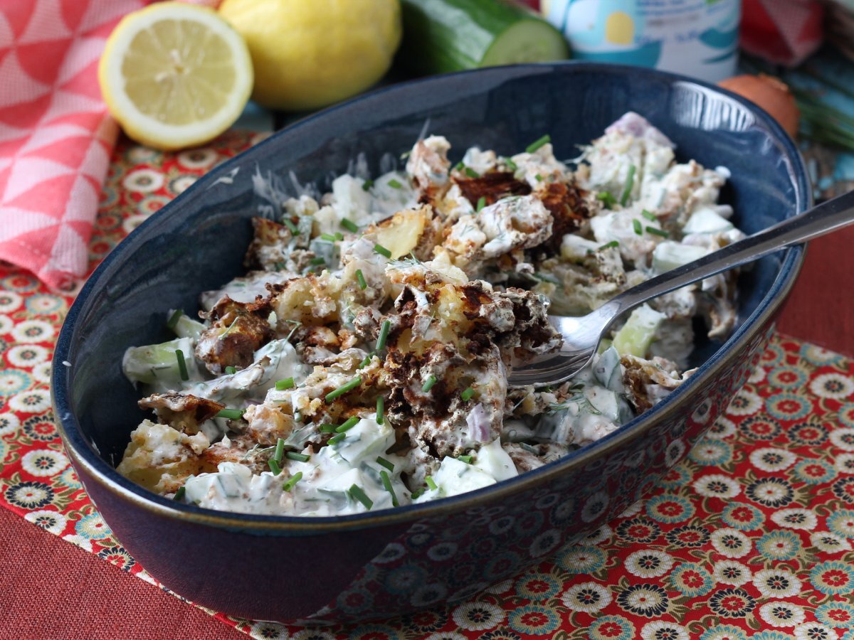 Insalata di cetrioli e patate croccanti - foto 4