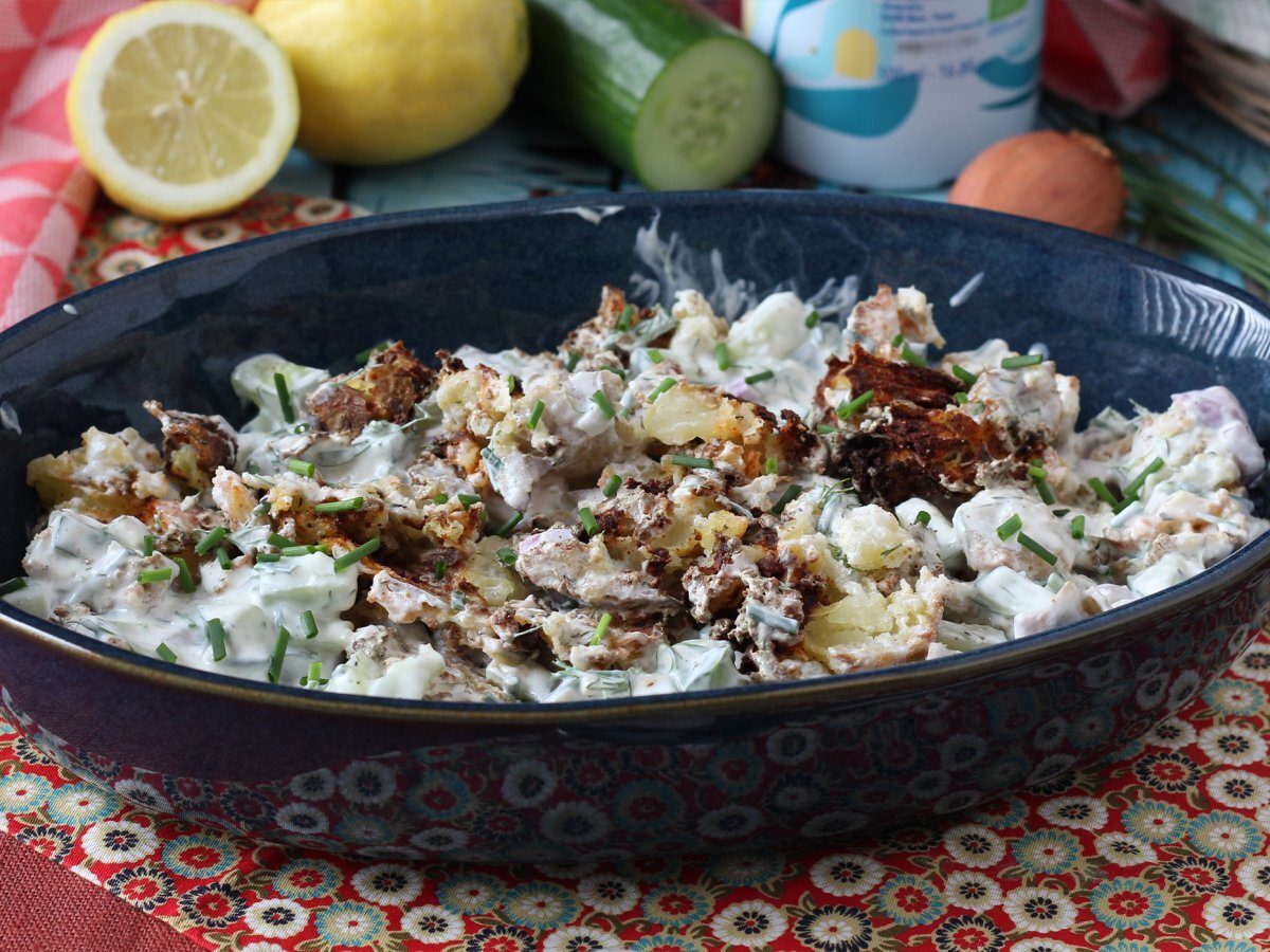 Insalata di cetrioli e patate croccanti - foto 5