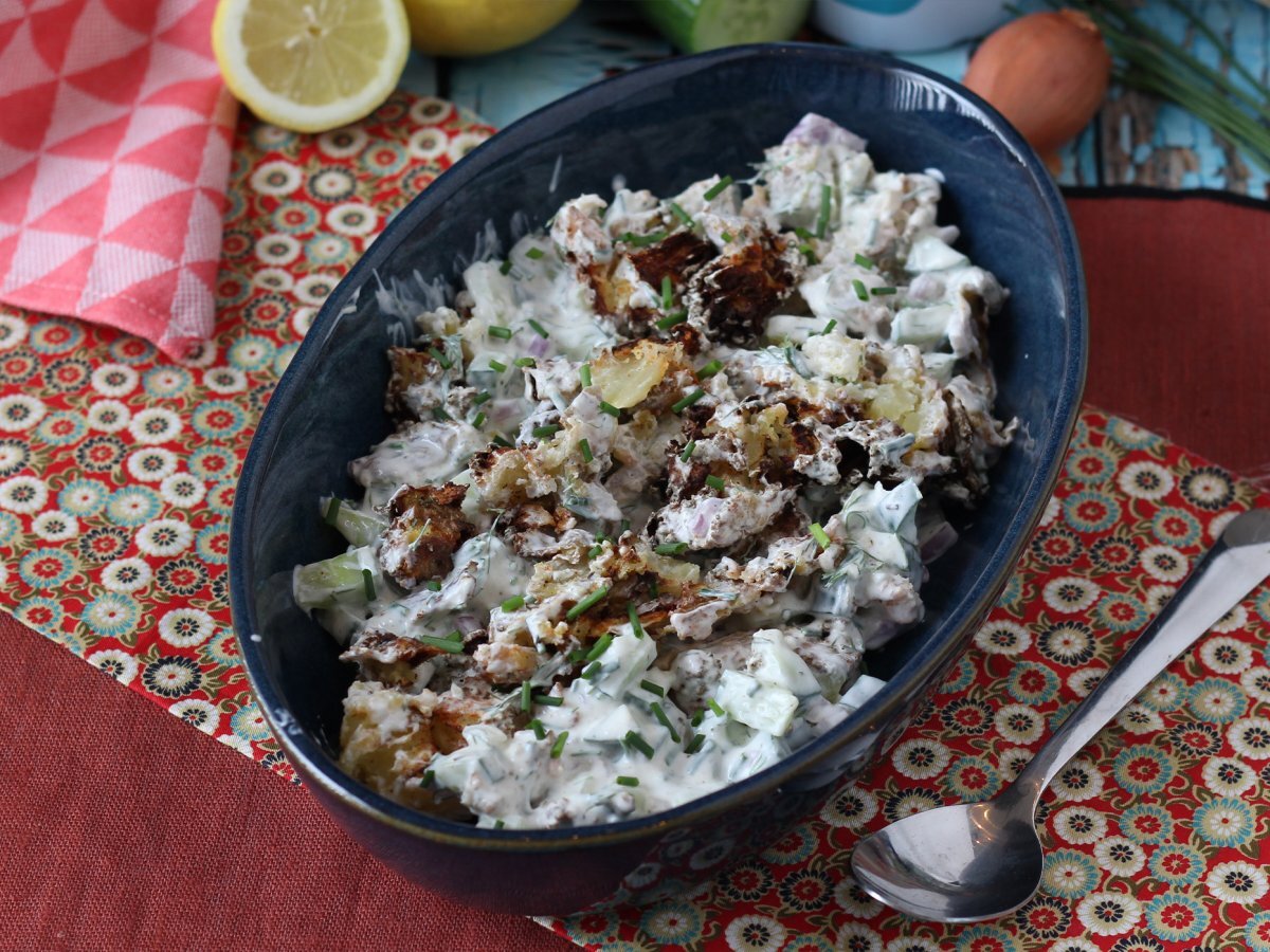 Insalata di cetrioli e patate croccanti - foto 6