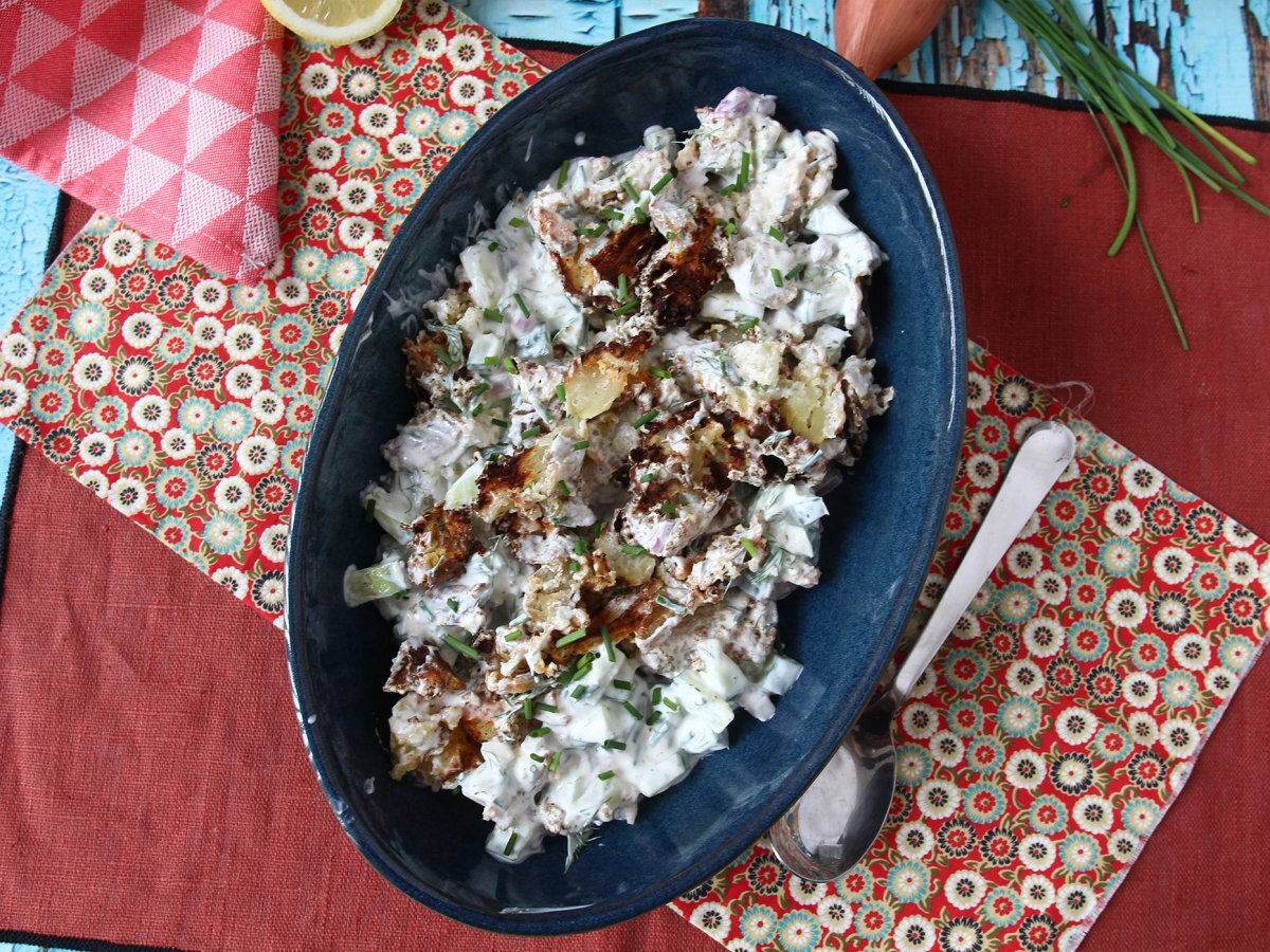 Insalata di cetrioli e patate croccanti - foto 7