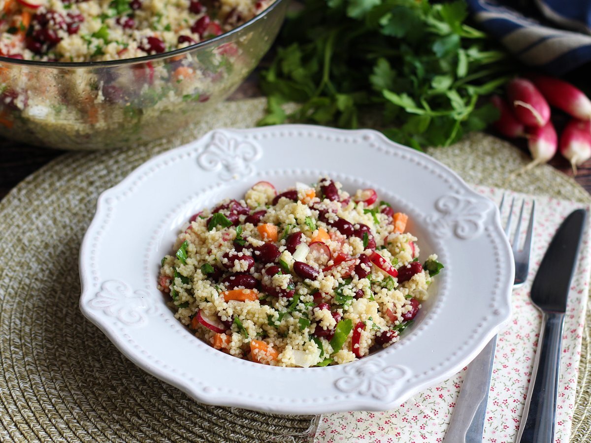 Insalata di cous cous, una ricetta sana ed equilibrata