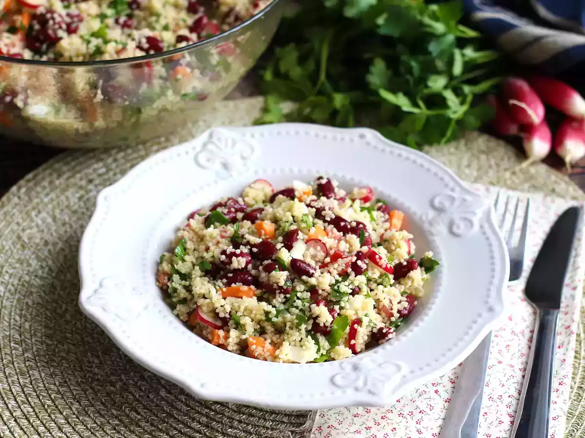 Insalata di cous cous, una ricetta sana ed equilibrata