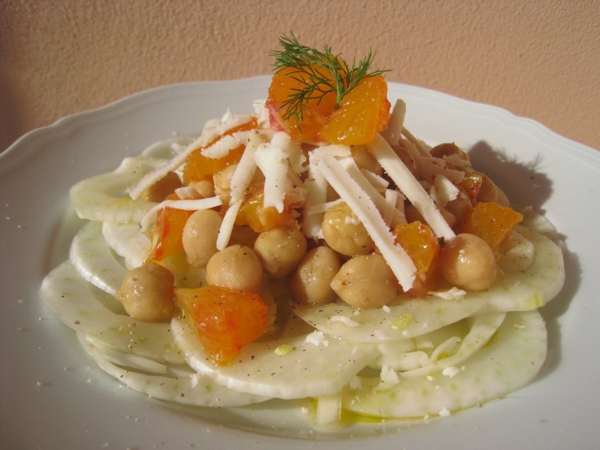 INSALATA DI FINOCCHI CECI E ARANCE