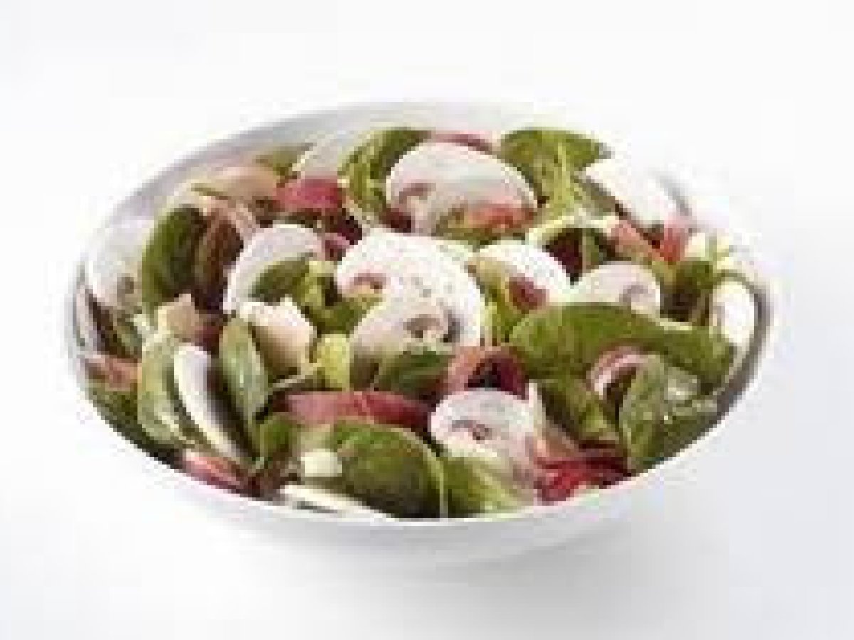 Insalata di funghi e spinaci