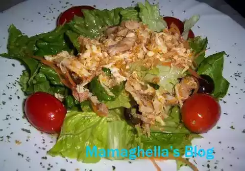 Insalata di granchio fresca per li estate
