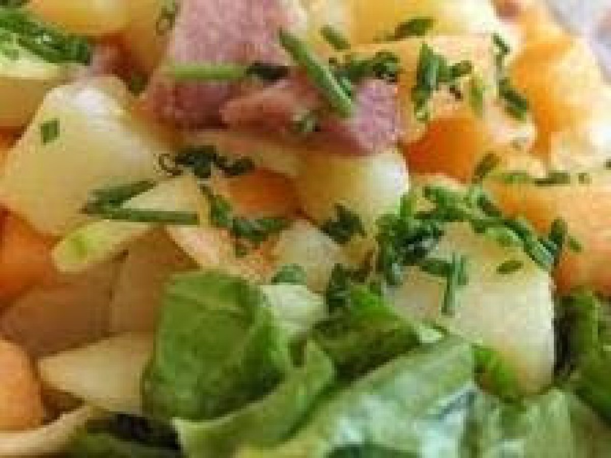 Insalata di lattuga e melone