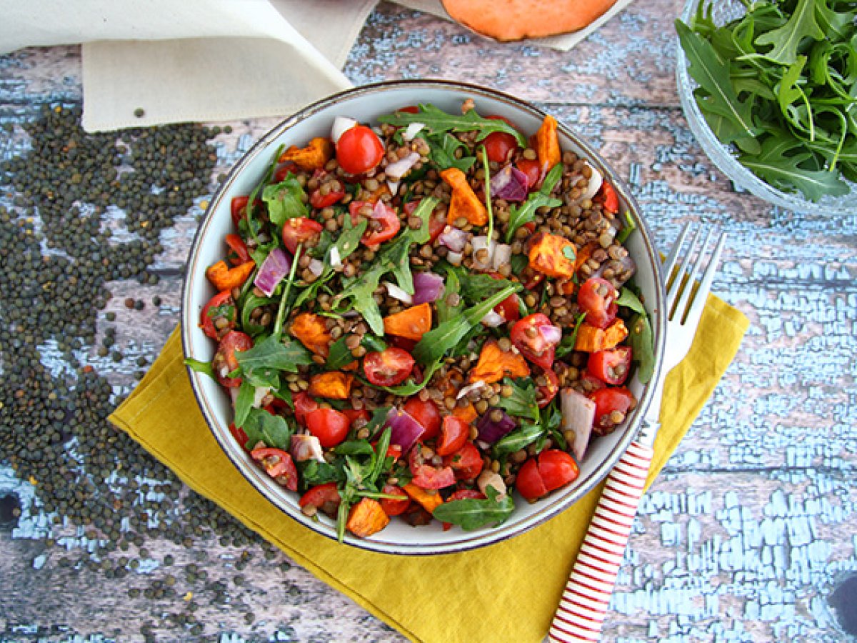 Insalata di lenticchie e patate dolci - foto 2