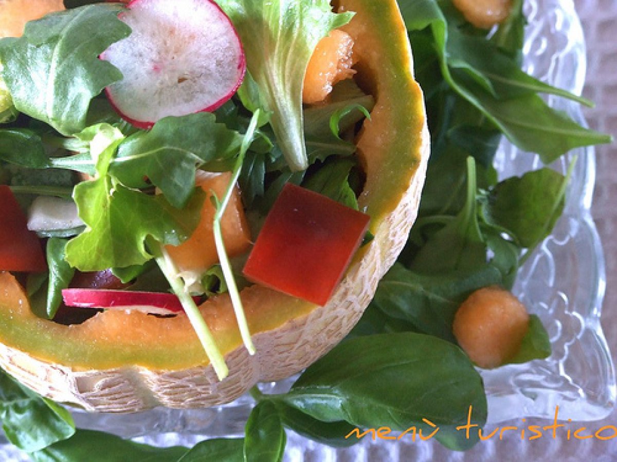 Insalata di melone e tacchino