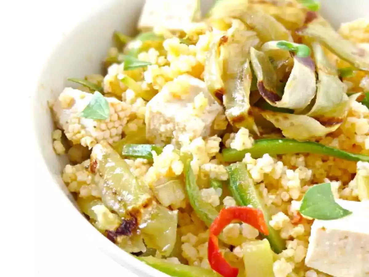 Insalata di miglio, tofu e zucchine - foto 2