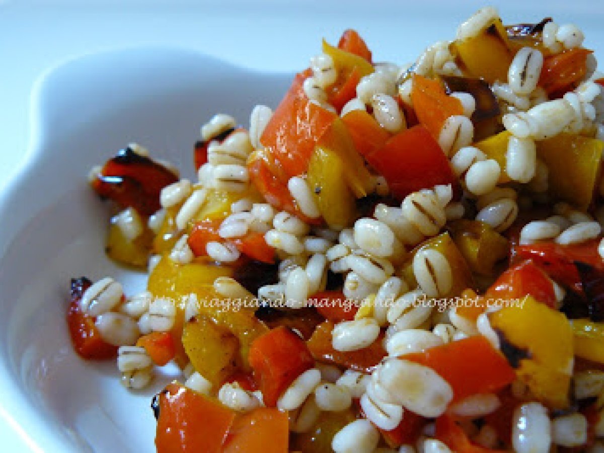 Insalata di orzo e peperoni - foto 3