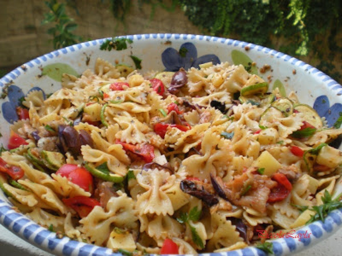 Insalata di pasta con verdure grigliate - foto 7