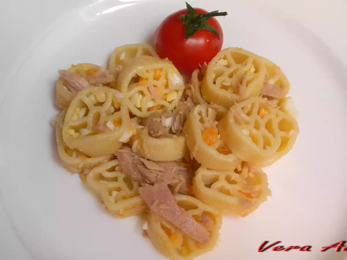 Insalata di Pasta Le Ruote con Tonno e Uovo Sodo (bimbi)