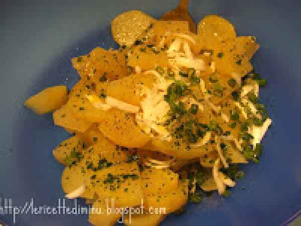 Insalata di patate con gamberi e uova, foto 4