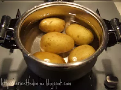 Insalata di patate con gamberi e uova, foto 9