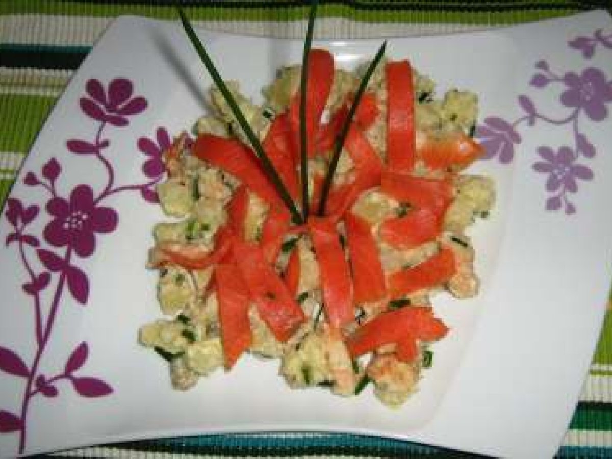 INSALATA di PATATE SAPORITA con SALMONE AFFUMICATO, foto 3