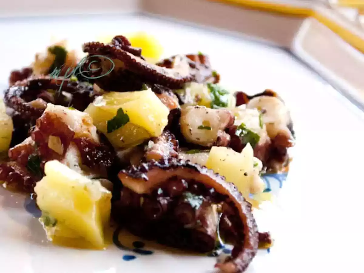 Insalata di polpo e patate al vapore