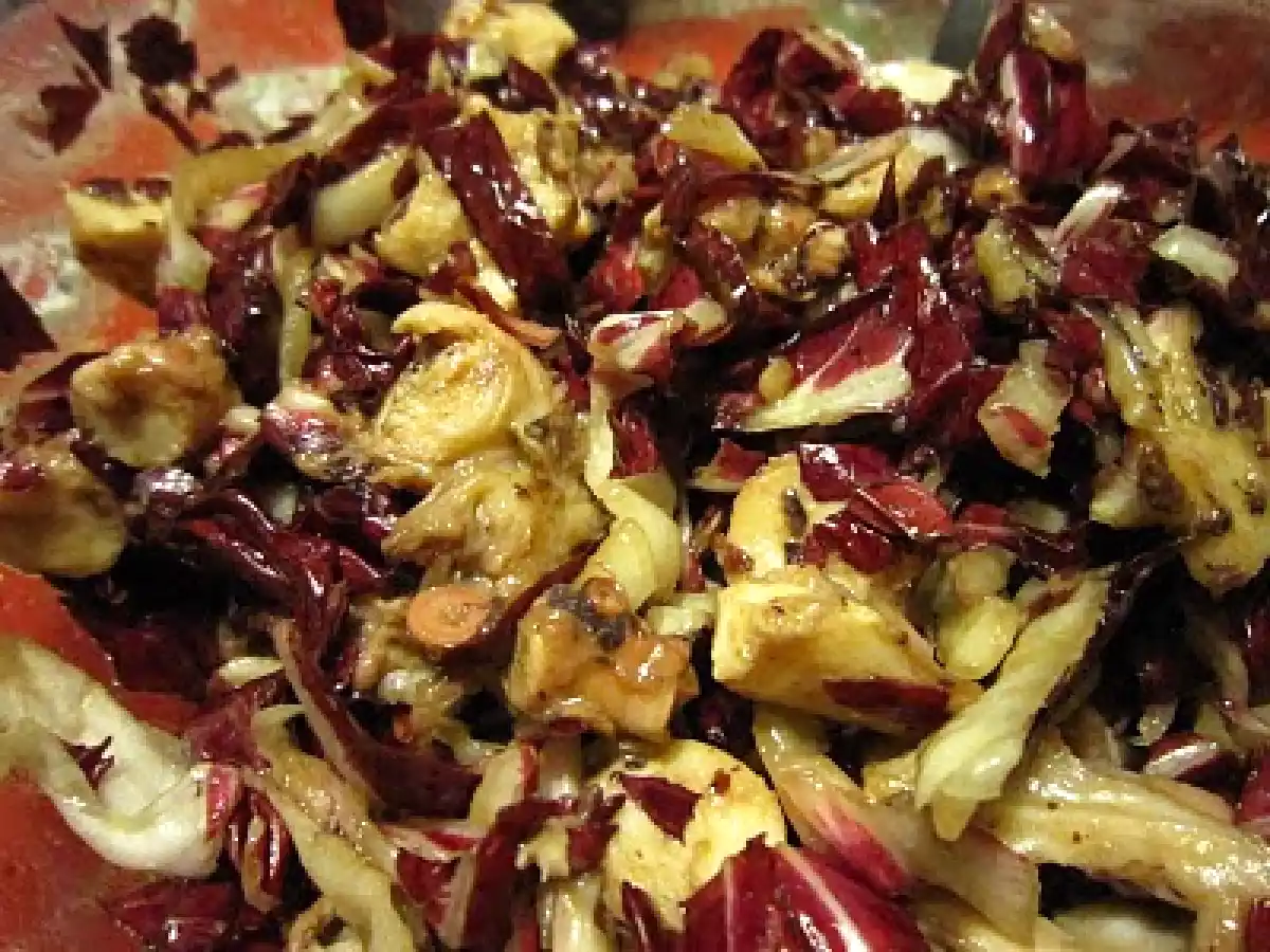 Insalata di polpo e radicchio