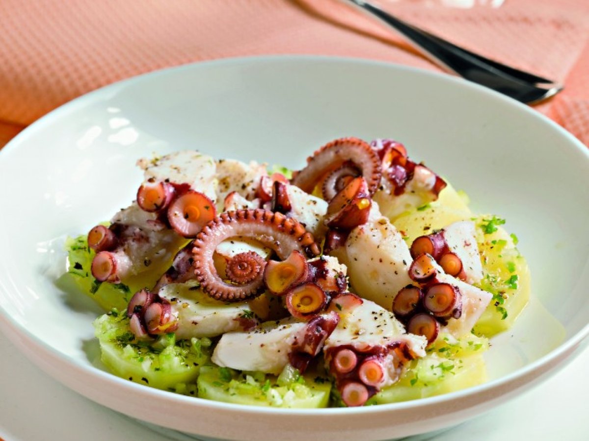 Insalata di polpo gustosa