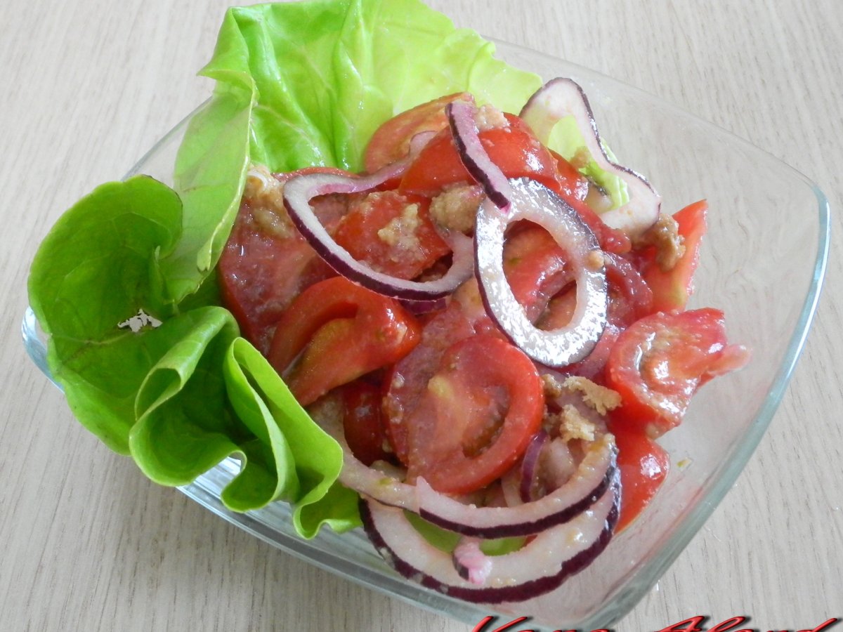 Insalata di Pomodori, Bottarga e Cipolla