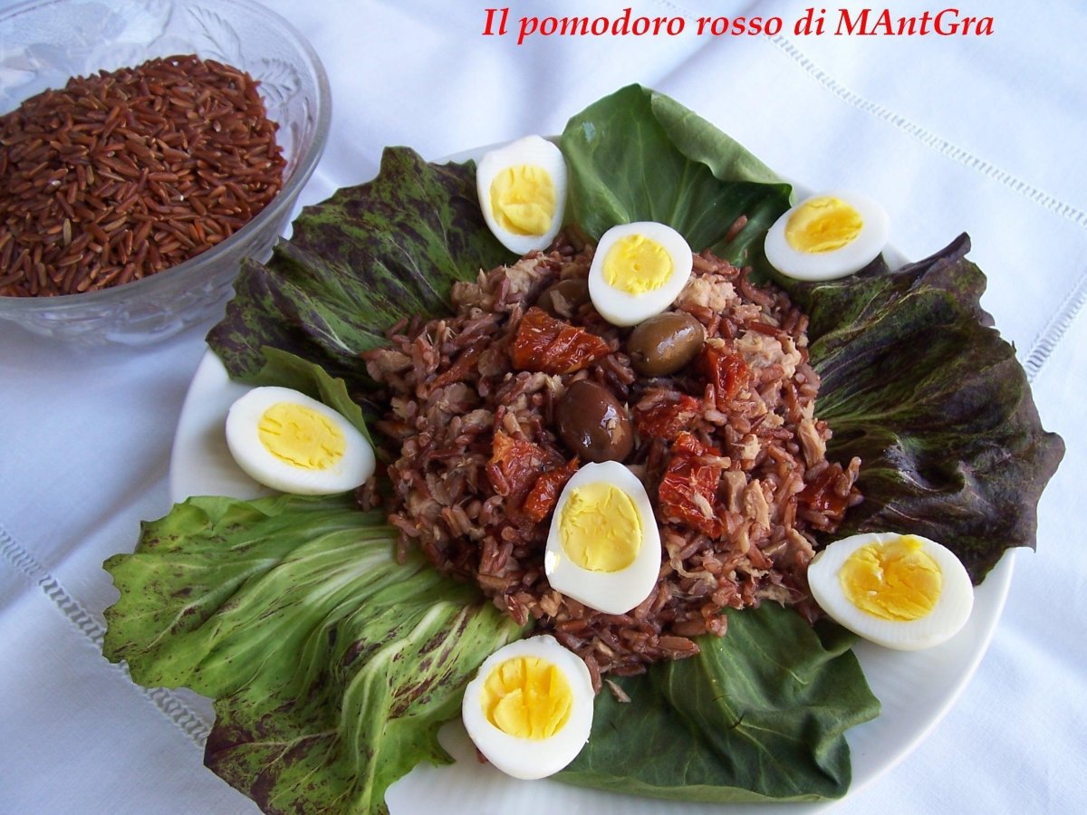 INSALATA DI RISO ROSSO (RIZ ROUGE) DELLA CAMARGUE