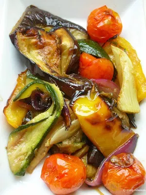 Insalata di verdure grigliate con salsa alla senape - Ricetta Petitchef