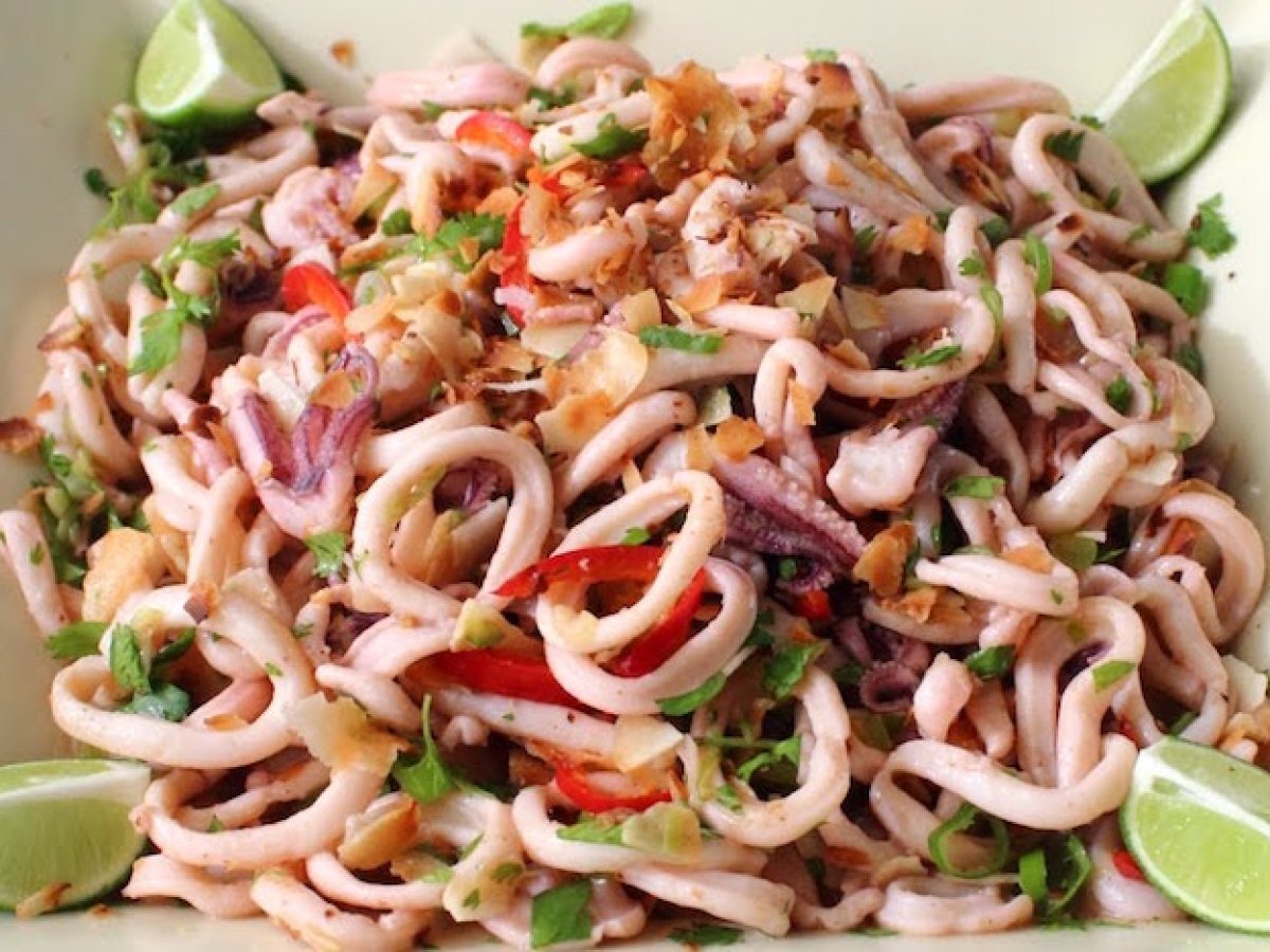 Insalata fredda di calamari