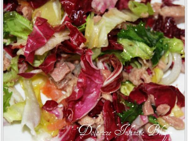 INSALATA MISTA CON TONNO E SALMONE