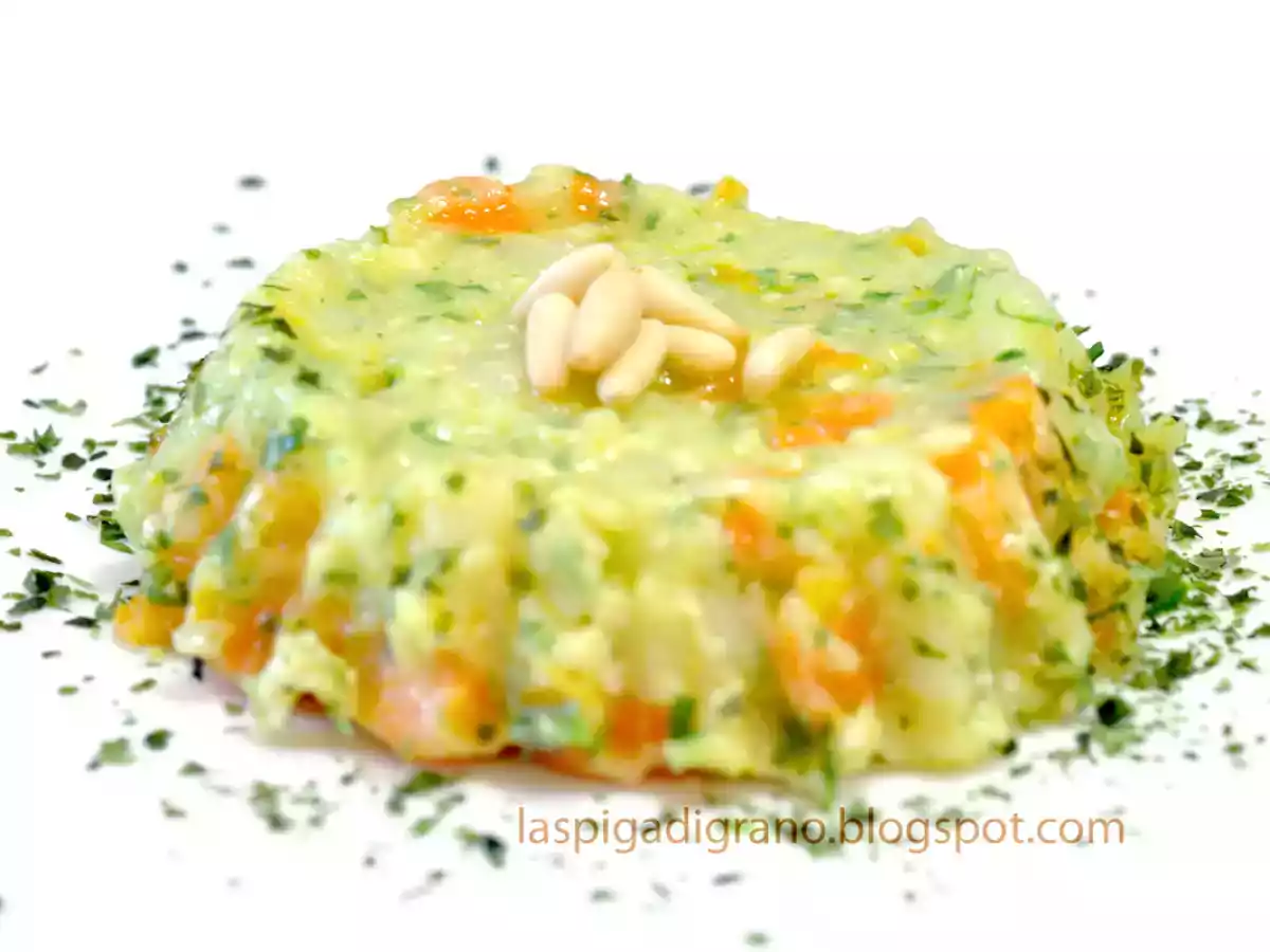 Insalata tiepida di patate e carote all'agro