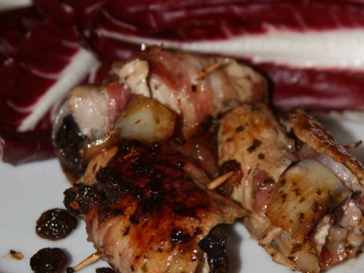 INVOLTINI CON RADICCHIO E PANCETTA