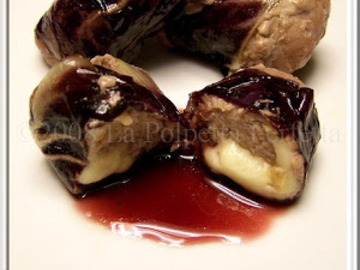 Involtini con radicchio e provola affumicata