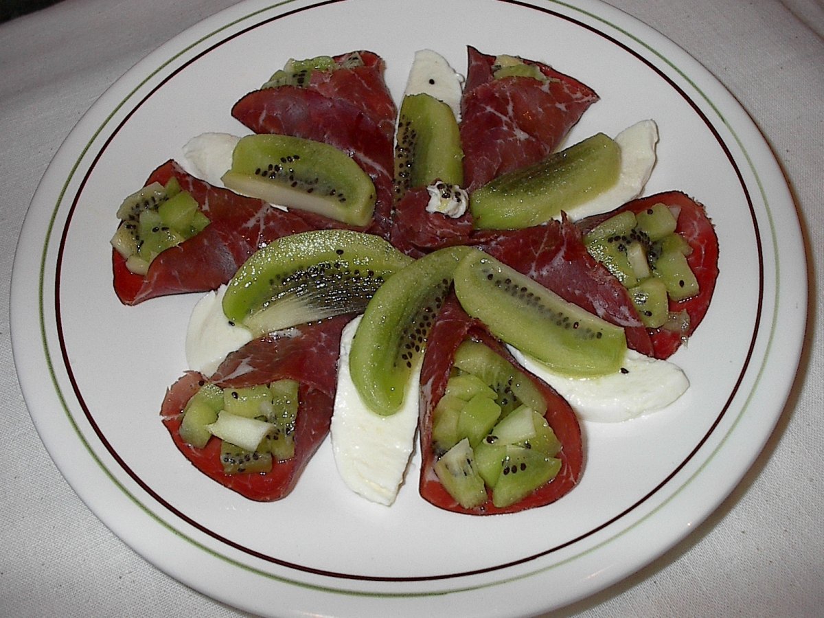 INVOLTINI DI BRESAOLA E KIWI