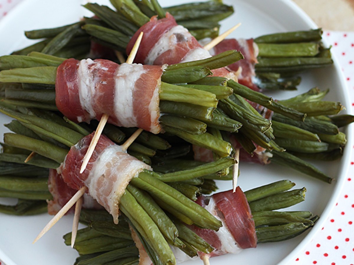 Involtini di fagiolini e pancetta affumicata - foto 2