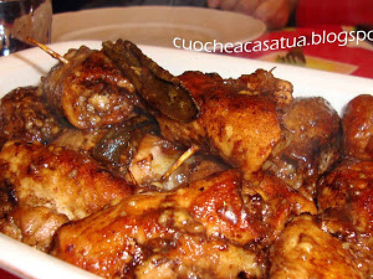 Involtini di maiale alla modenese