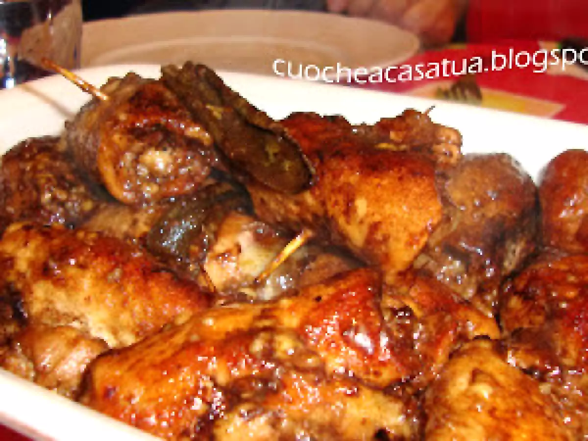 Involtini di maiale alla modenese