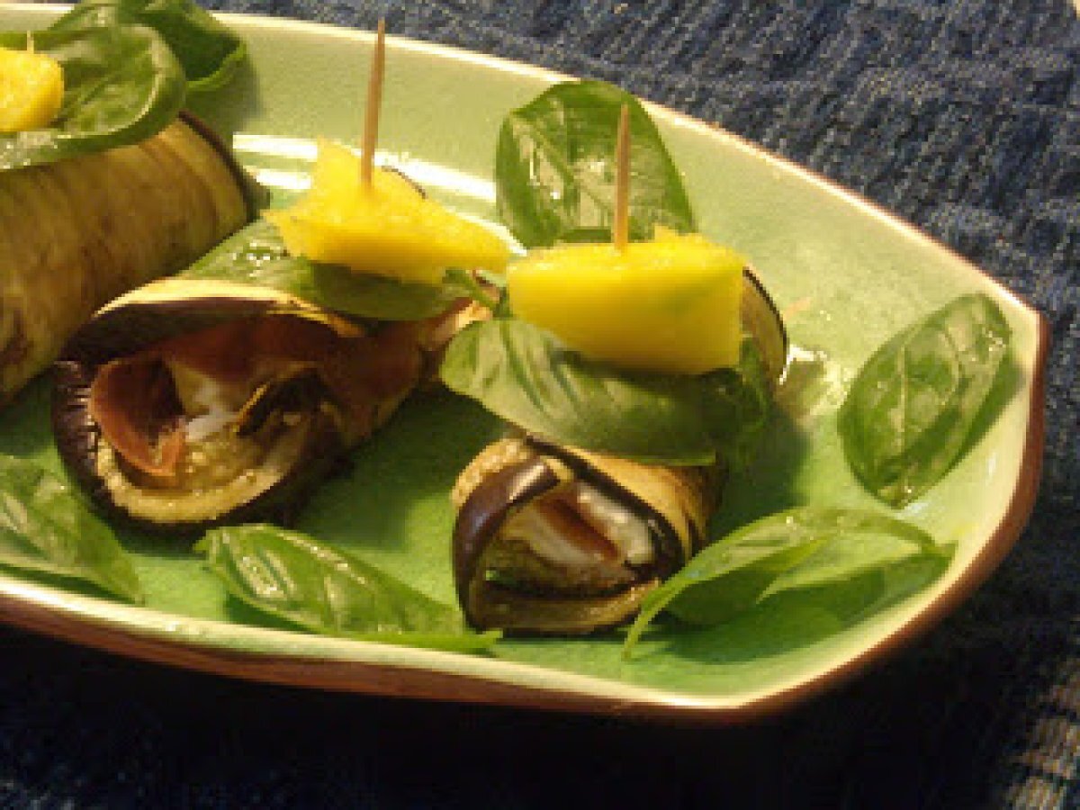 INVOLTINI DI MELANZANE CON MANGO, foto 1