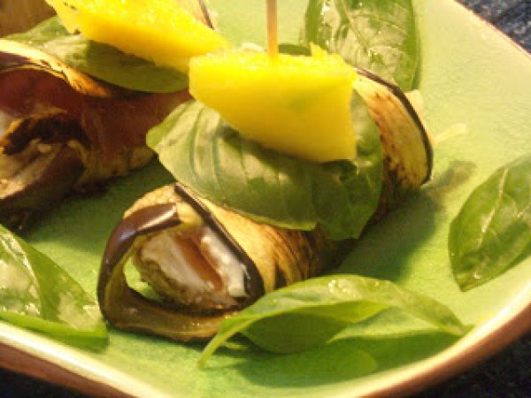 INVOLTINI DI MELANZANE CON MANGO, foto 2