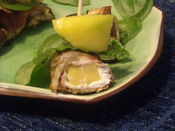 INVOLTINI DI MELANZANE CON MANGO, foto 3
