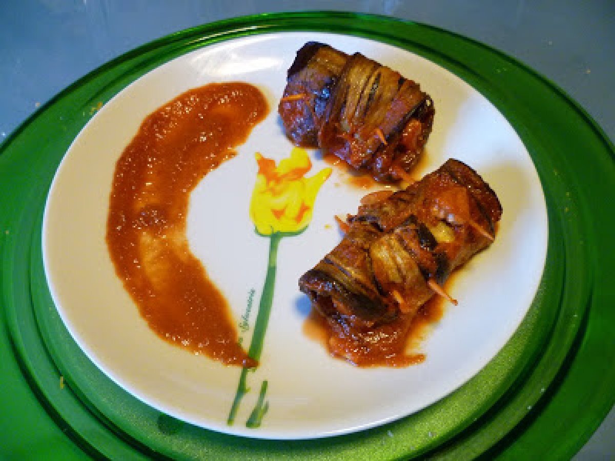 INVOLTINI DI MELANZANE CON PESCE SPADA