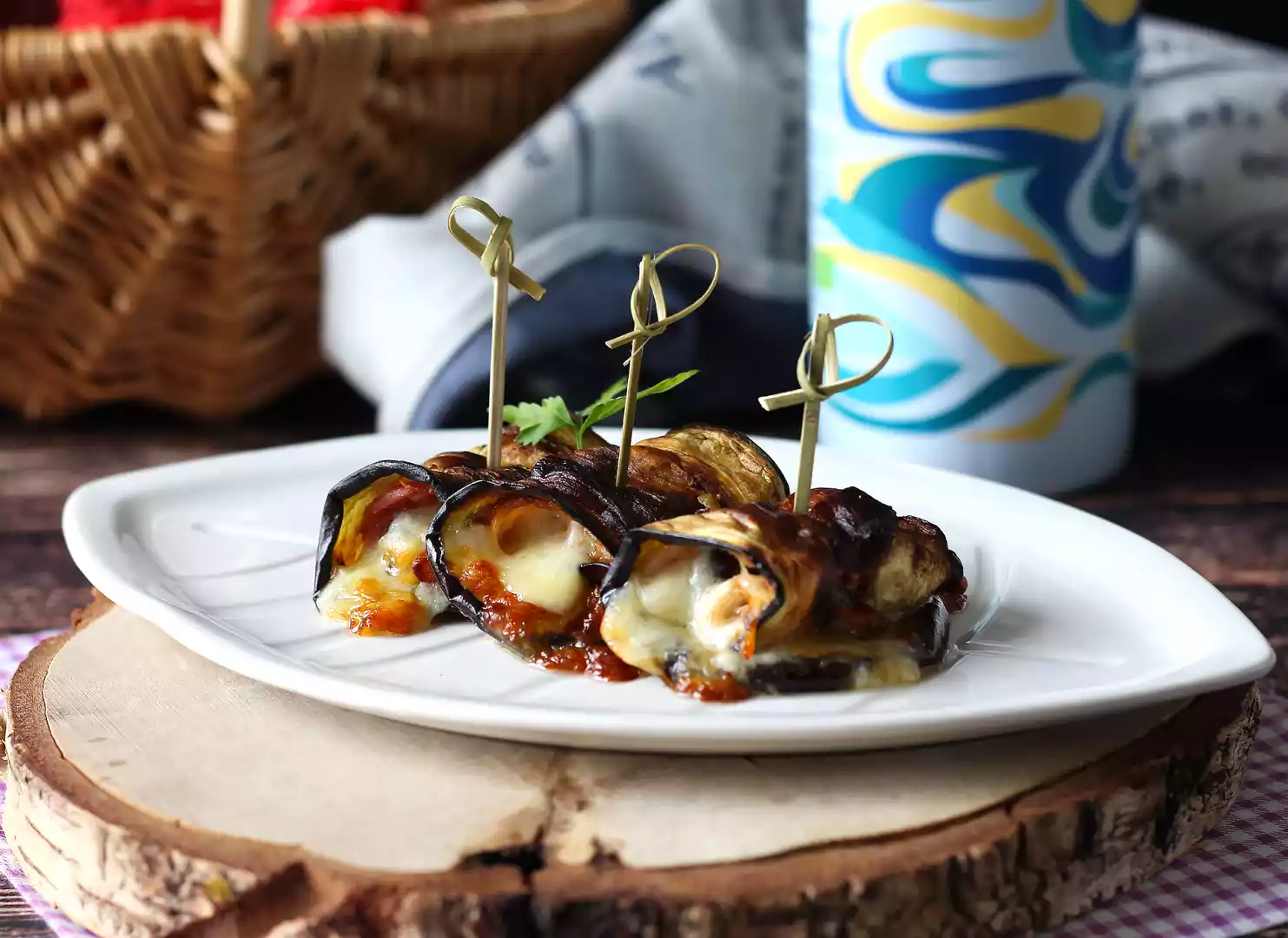 Involtini di melanzane in friggitrice ad aria