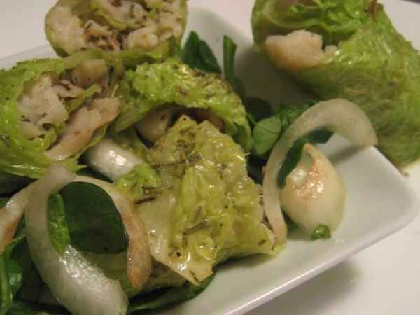 INVOLTINI DI MERLUZZO CON OLIO AROMATIZZATO ALLE NOCI E PISTACCHI secondo ?Dolcipensieri?, foto 5