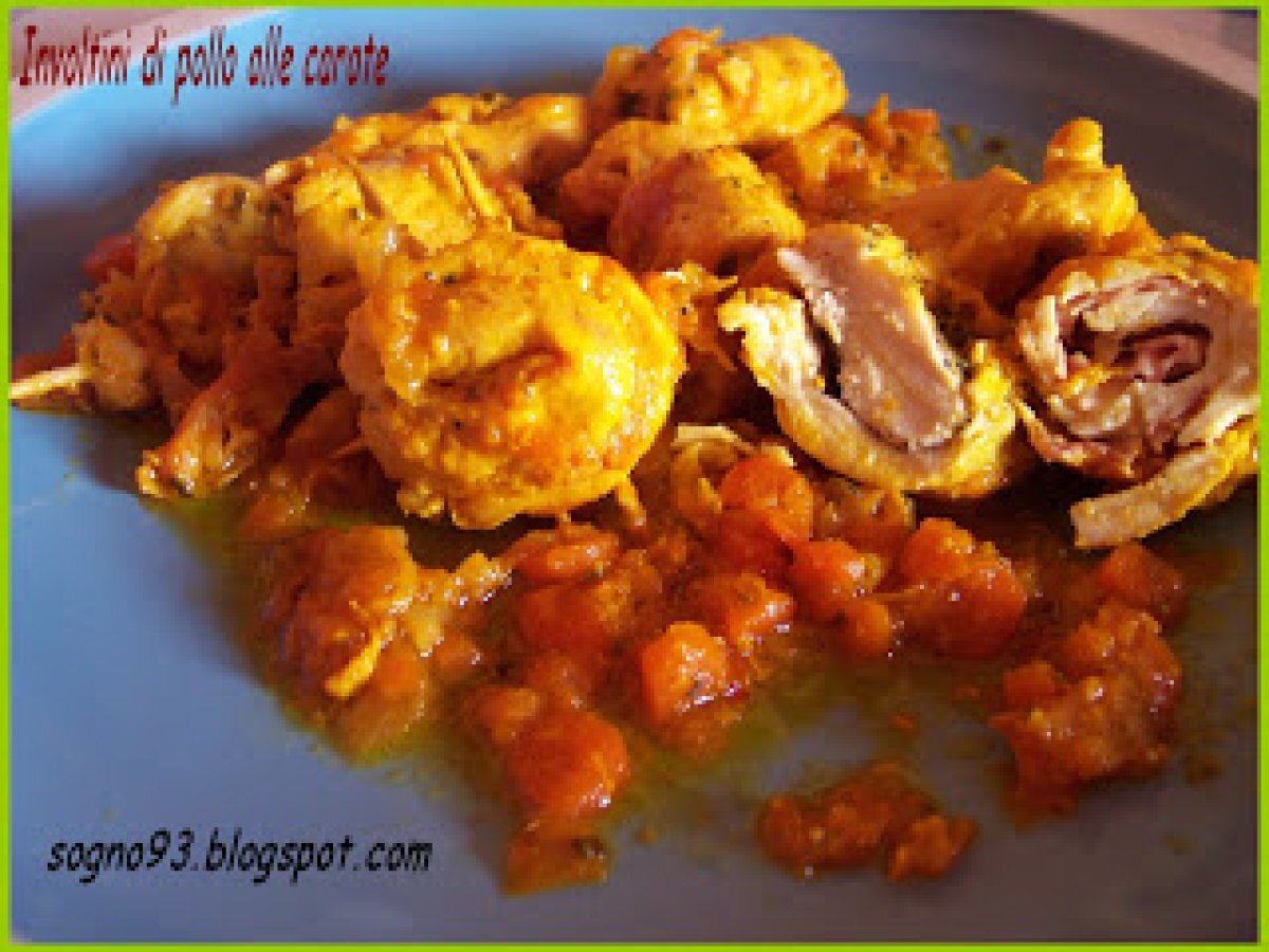 Involtini di pollo alle carote