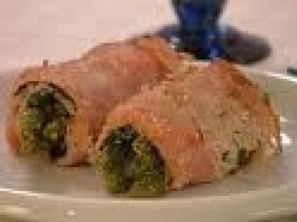 Involtini di prosciutto cotto, bietole e fagiolini